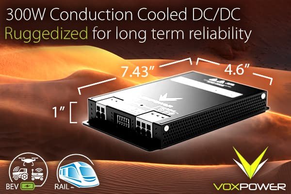 Vox Power Release VCCR300 Conduction Cooled PSU, Slim 300W Fan-less Rugged